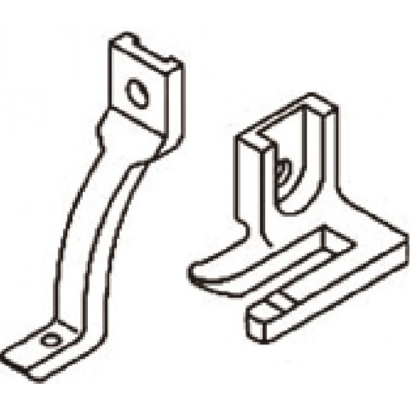 97743P Presser Foot + 97738P Feeding Foot — Piping Feet Set for Singer 132K6 Outside Feet Groove Width : 1/4" Groove Depth : 2.5mm
