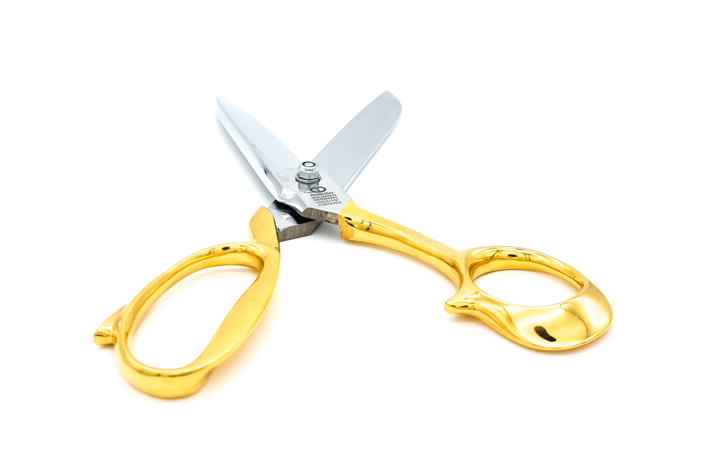 ROBUSO-ELASTIC Tailor's Shears, gold-plated + serrated 1053/L/10"