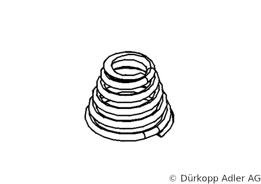 0081 003440 — Пружина с коническим штифтом