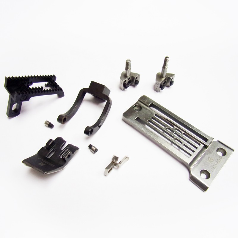 35800 3N 9/32" Middle Material Conversion Kit — Spare Parts for Union Special 35800 9/32", 3-Needle Conversion Kit for Middle Material Full Set includes: Optional Items: 23420 Folder
