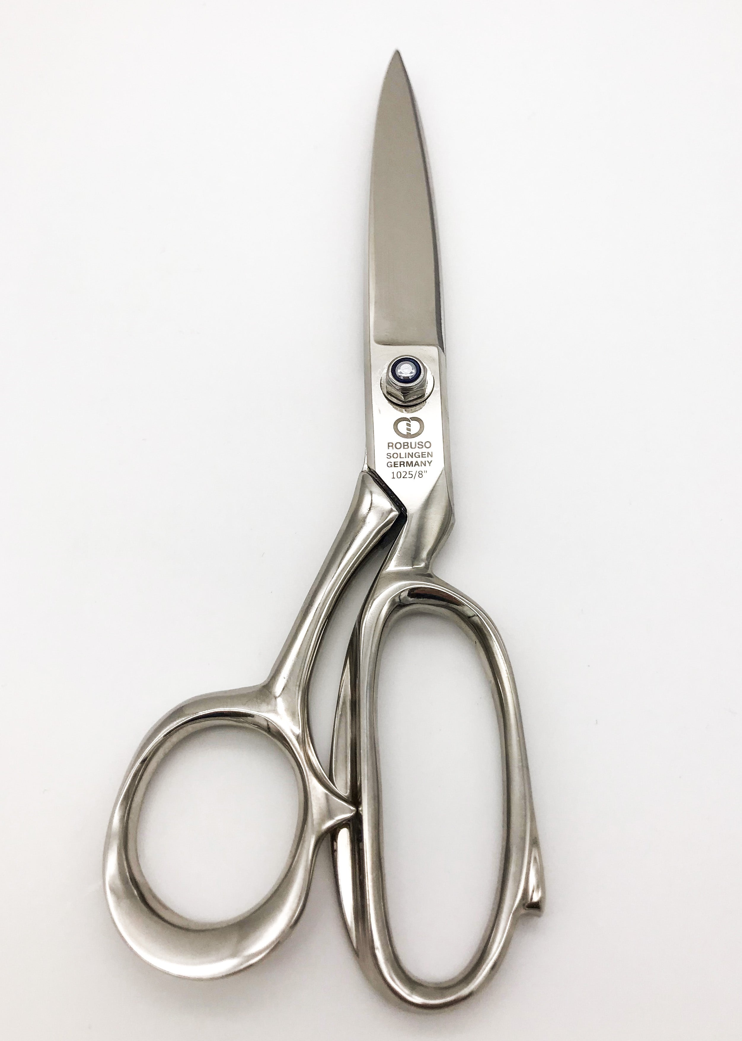 ROBUSO Leather scissors, nickel plated 1025/E/8"