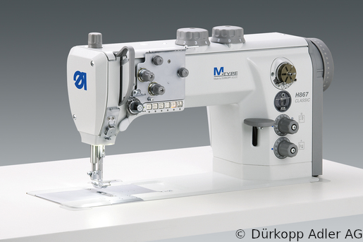 H867-190362 Dürkopp Adler 1-Needle lockstitch flatbed bottom feed, needle feed and alternating foot top feed sewing machine (H867 990011 001)