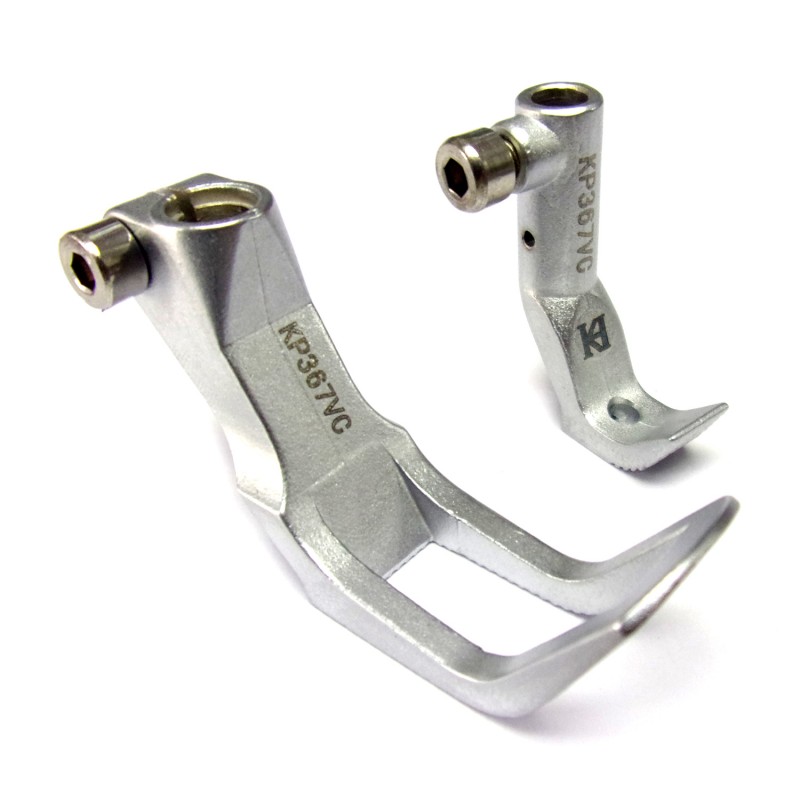 KP367VC Presser Feet — Climbing over thicker materialsPresser foot width : 15mmFeeding foot width : 7.5mm0367-221543 + 0367-221553