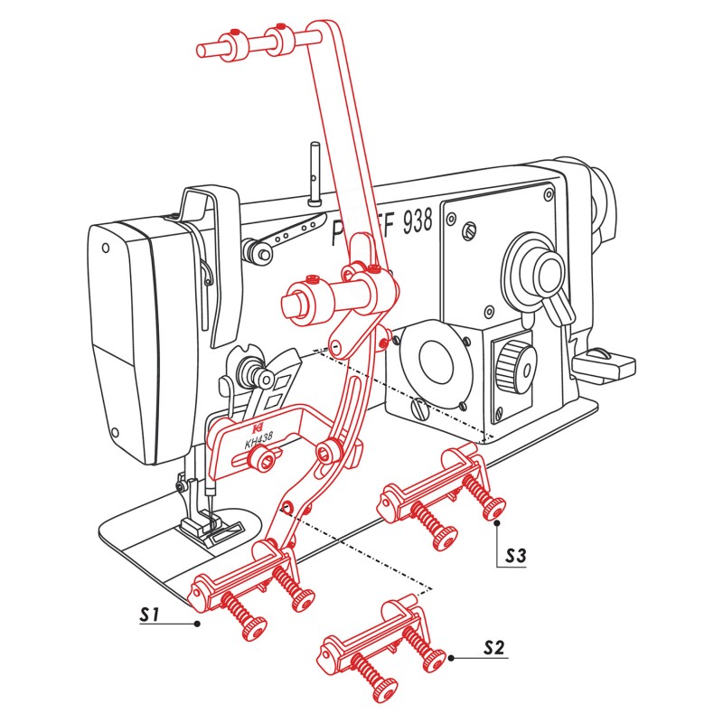 KH438 Multi-sections Roller Type Tension Device — Multi-sections roller type tension device KH438-T1 1-Section Tension Device KH438-T2 2-Section Tension Device KH438-T3 3-Section Tension Device