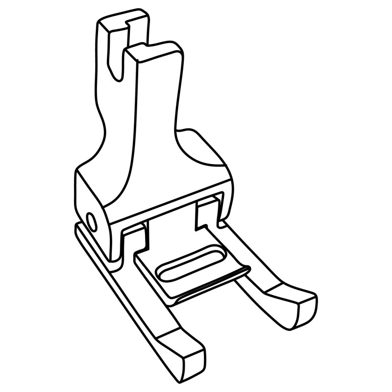 KP438DG Tape Attaching Foot — Pfaff Zigzag Tape Attaching Feet with Dual Compensating Guide