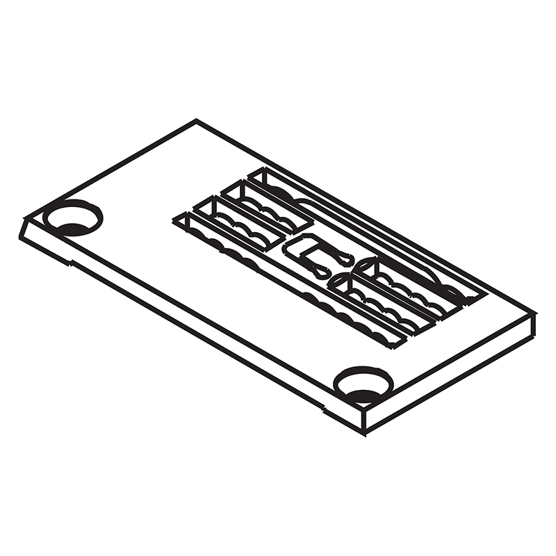 S08718-001 Needle Plate — Needle Plate for Brother Coverstitch Machine Suitable for machine: