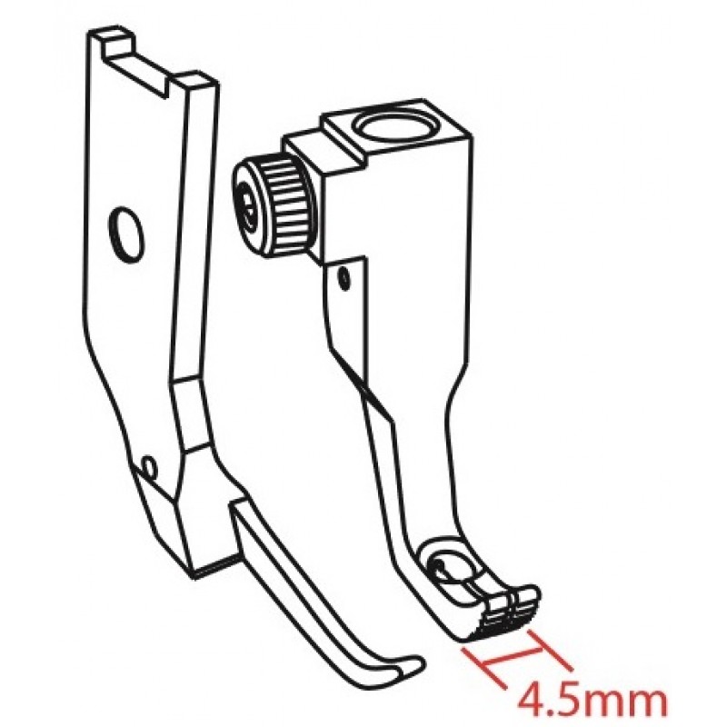 KP1510-L081 Presser Feet — Presser foot width : 6.5 mm Feeding foot width : 4.5 mm