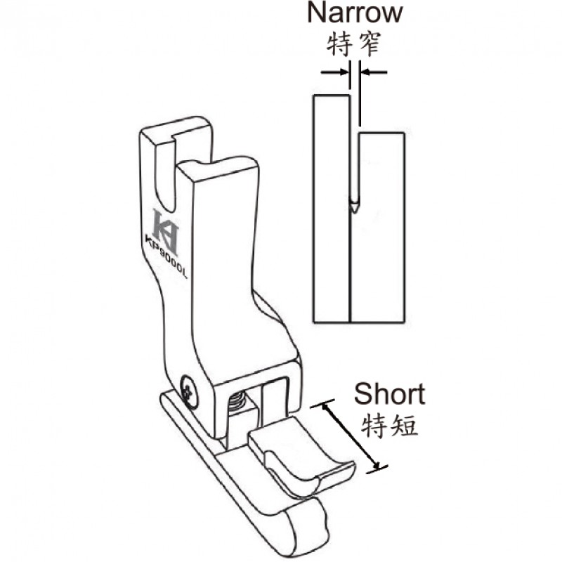 KP9000L Left Compensating Feet — Left Compensating Feet for Thin Material