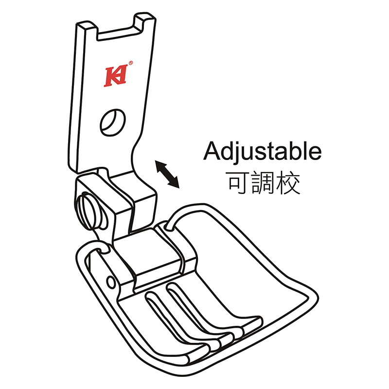 KP3568-A Presser Foot — Presser Foot Hinged presser foot with finger guard. Suitable for Machine: