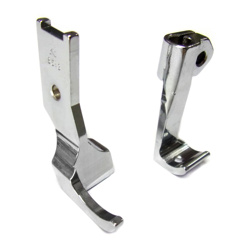 S513S Presser Foot + S512S Feeding Foot — Presser Feet Set Presser Foot Width : 15.5mm Feeding Foot Width : 12mm Suitable for: