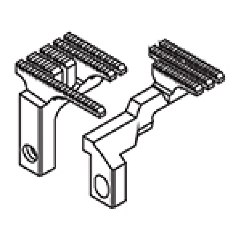 259101-16F Main Feed Dog + 259203-16F Differential Feed Dog — Feed Dog for Pegasus Coverstitch Machine (for 3 Needles) Suitable for machine: