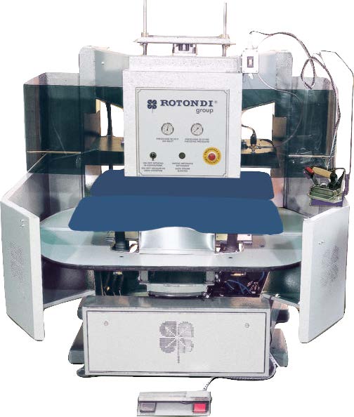 Rotondi 18RD P-16 Карусельный гладильный пресс с разворотом на 180°, для раскалывания швов вытачки, бокового шва и шва кармана