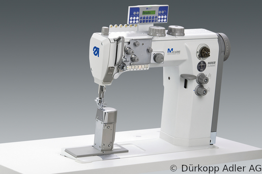H868-190361 Dürkopp Adler 1-Needle lockstitch post bed bottom feed, needle feed and alternating foot top feed sewing machine (H868 990001 005)