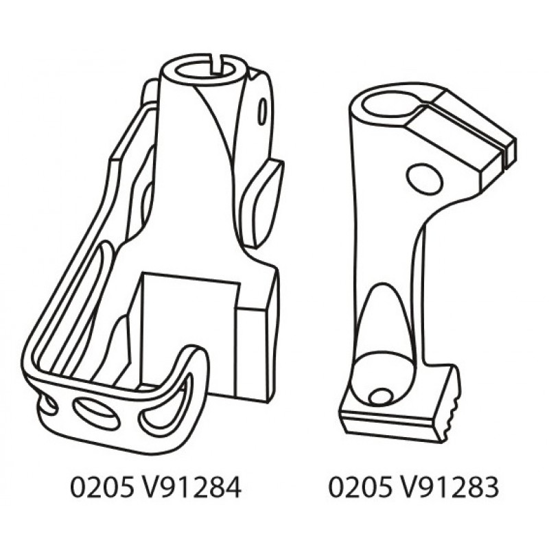 KP205B Presser Feet — 0205 V91284/0205 V91283 Presser feet for binding Used together with KH205-NPB/FDB