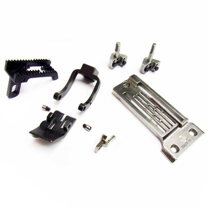 35800 3N 9/32" Heavy Material Conversion Kit — Spare Parts for Union Special 35800 9/32", 3-Needle Conversion Kit for Heavy Material Full Set includes: Optional Items: 23420 Folder