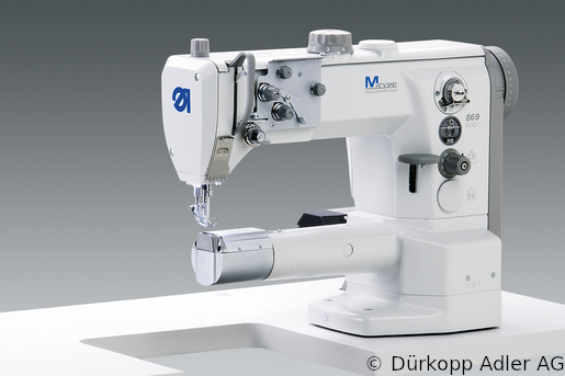 869-180020 Dürkopp Adler 1-Needle lockstitch cylinder arm bottom feed, needle feed and alternating foot top feed sewing machine (0869 990001 063)