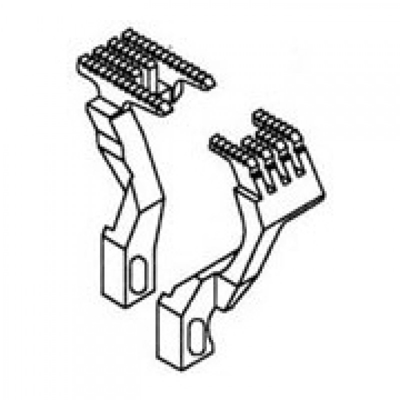 3209080 Main Feed Dog + 3209001 Differential Feed Dog — Feed Dog for Yamato Coverstitch Machine Needle Space: 3.2mm - 5.6mm Suitable for machine: