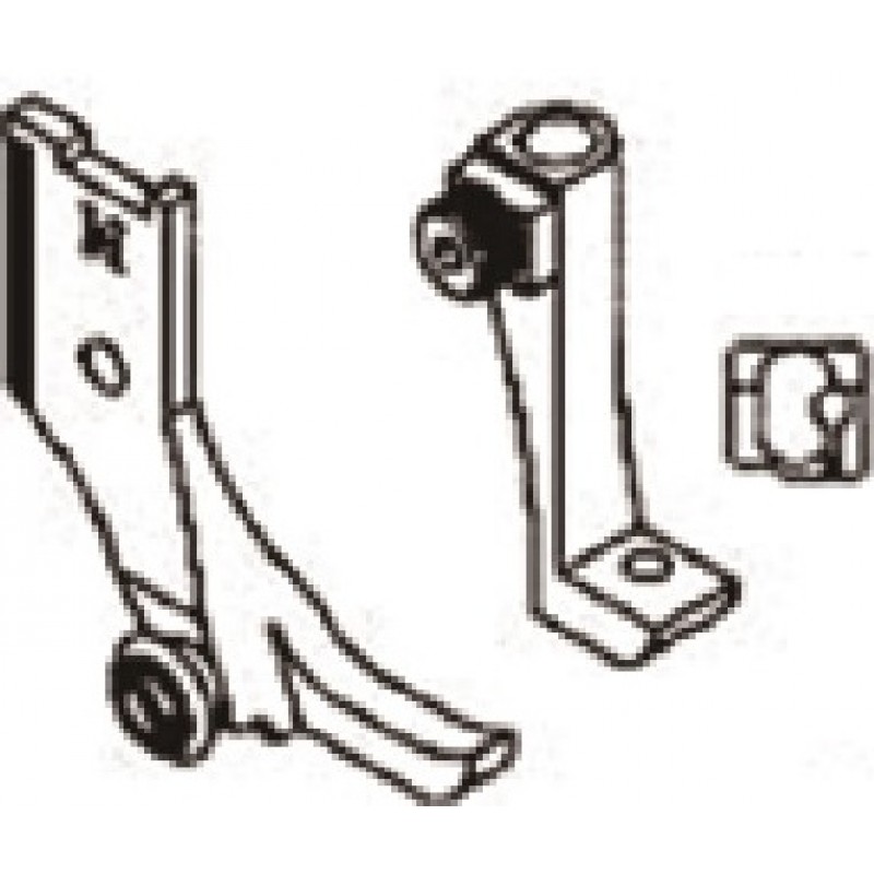 LU-41A Presser Foot + LU-41B Feeding Foot — Piping Feet Set Extra roller on left side Suitable for: