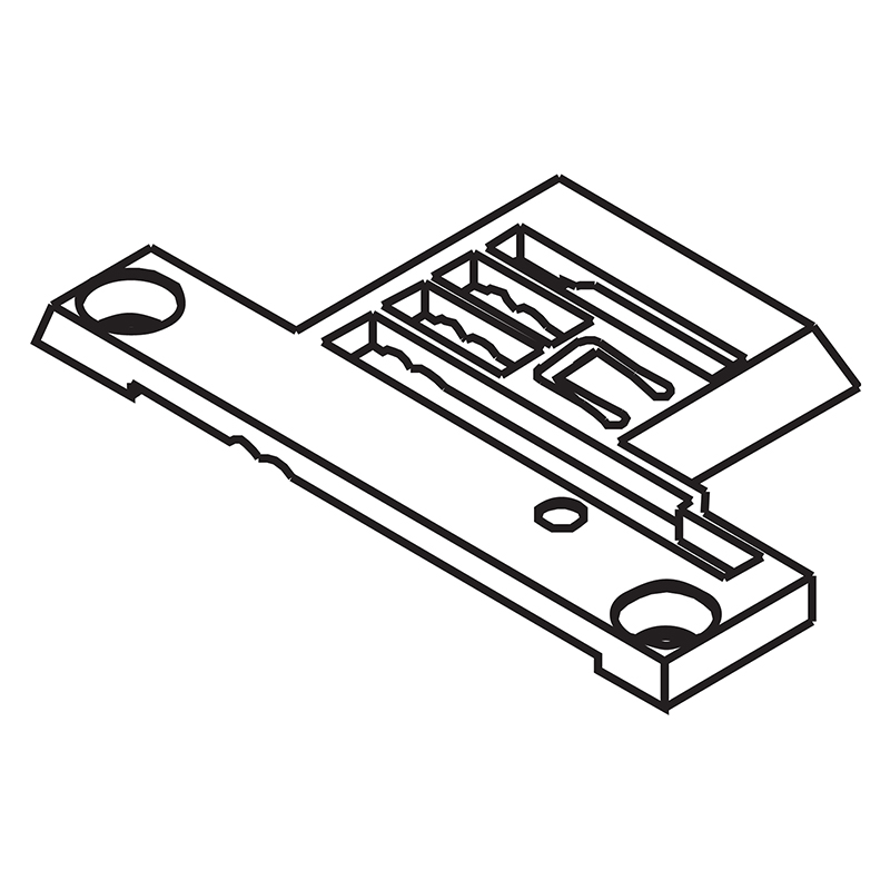 257024B48 Needle Plate — Needle Plate for Pegasus Coverstitch Machine Suitable for machine: