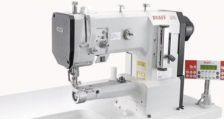 PFAFF 335 Одноигольная машина с рукавной платформой челночного стежка с верхним и нижним и игольным продвижением
