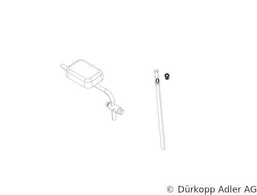 887-160040 Dürkopp Adler 1-Needle lockstitch flatbed wheel feed, needle feed andtop driven roller presser also during backtacking sewing machine (0887 990002 011)
