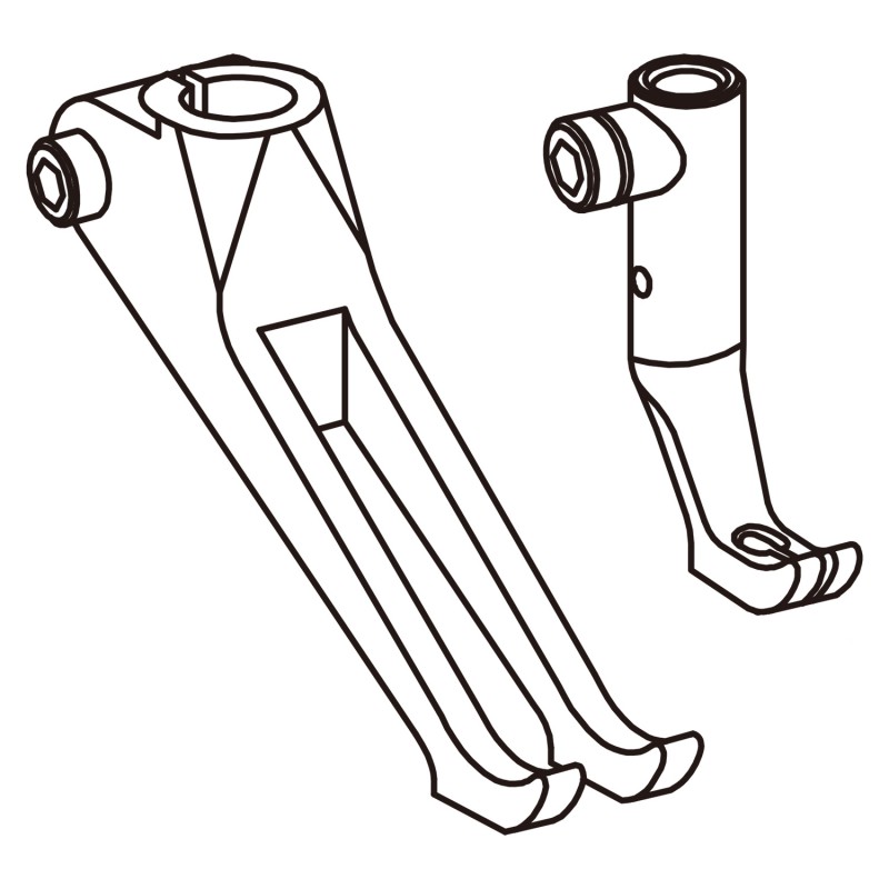 KP867-N081 Presser Feet — Narrow Standard Feet Presser Foot Width: 10mm Feeding Foot Width: 4.5mm