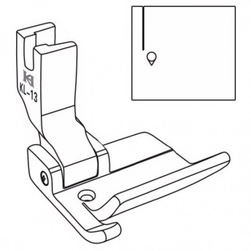 KL-13 Hemming Feet — Hemming Feet *Size options: Space from needle hole to right edge.