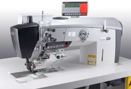 PFAFF 2521 ET PREMIUM с обрезчиком края ﻿ Одноигольная специальная высокоскоростная швейная машина челночного стежка с игольным транспортом, подачей роликом и дифференцируемым роликовым прижимом с обрезчиком края