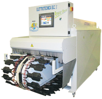 Elettrotecnica BC Mod 425NWPS/K Programmed conveyor belt cement drying machine with double reactivation and opanka system