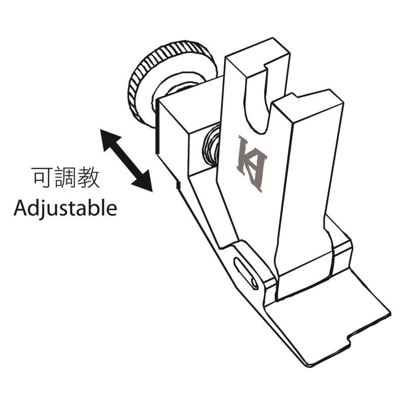 KP555 Blind Stitch Presser Foot — Single Needle Blind Stitch Presser Foot