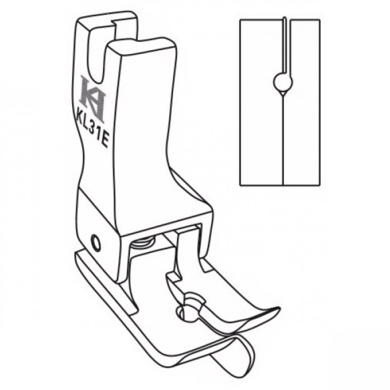 KL-31E Left Compensating Feet — Left Compensating Feet (Edge/Invisible Stitch)