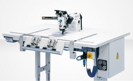 Durkopp Adler 739-23-01 | CNC-controlled sewing unit for runstitching and simultaneous trimming of small parts