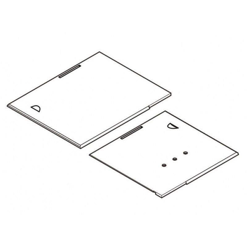0867-140070 + 0867-140080 Left & Right Slide Plate — 12-14 mm left & right slide plate for KH867-DNP