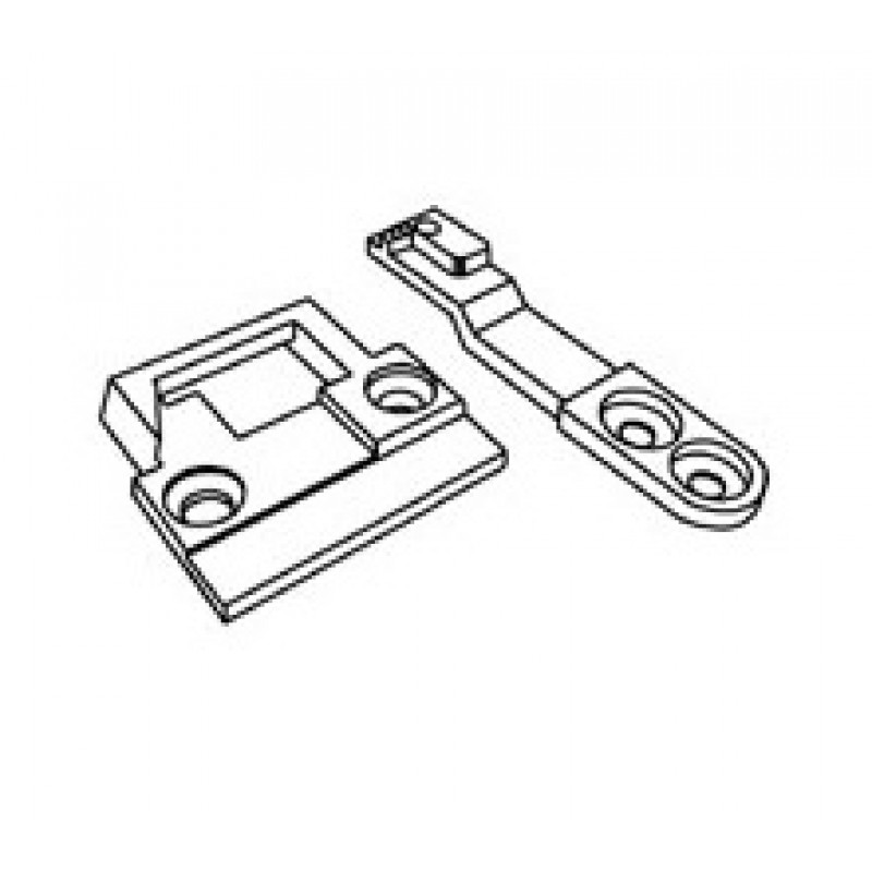 KH69F Needle Plate + Feed Dog — Needle plate and feed dog set for binding on Durkopp Adler 69 Max. stitch length : 8 mm Plate top : 17.5 mm long