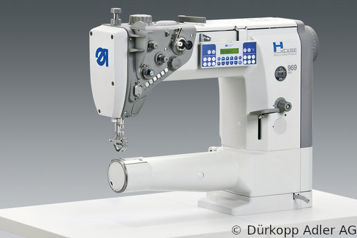 969-190180 Dürkopp Adler 1-Needle lockstitch cylinder arm bottom feed, needle feedand alternating foot top feed sewing machine (0969 990001 031)