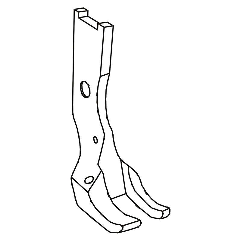 KP1510TP-O Presser Foot — Presser Foot for Single Needle Tape Attaching Feet