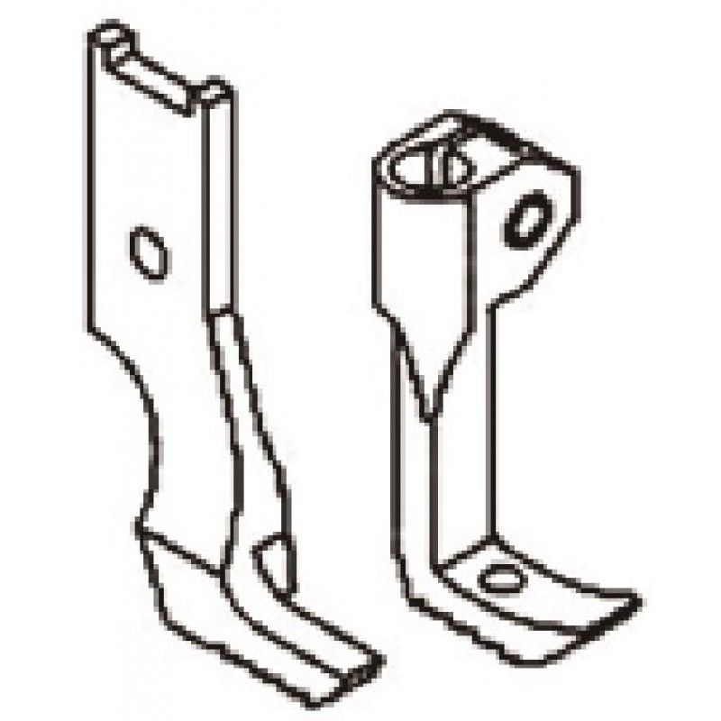 17083-B2 Presser Foot + 17086-B2 Feeding Foot — Cording Feet Set Presser Foot Width : 9.5mm Feeding Foot Width : 5.5mm Suitable…