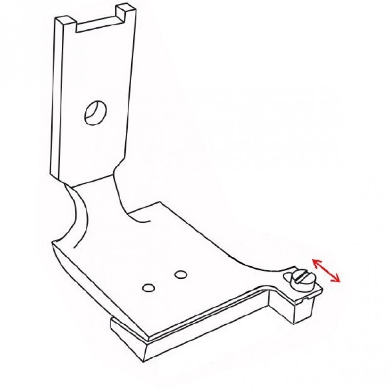 KP112-5W Shirring Foot — Adjustable Double Needle Shirring Presser Foot