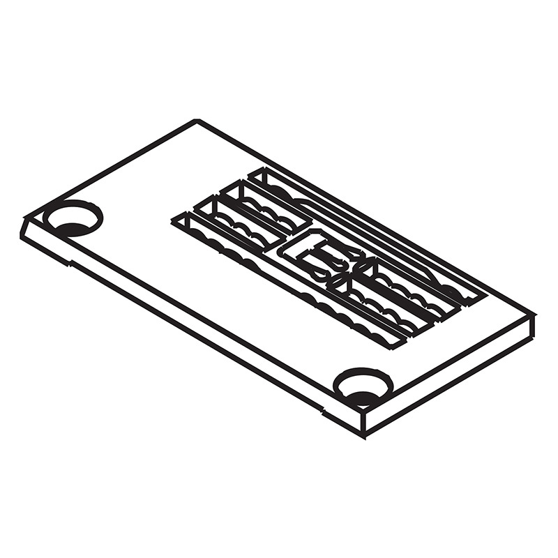 Y90166 Needle Plate — Needle Plate for Yamato Coverstitch Machine Suitable for machine: