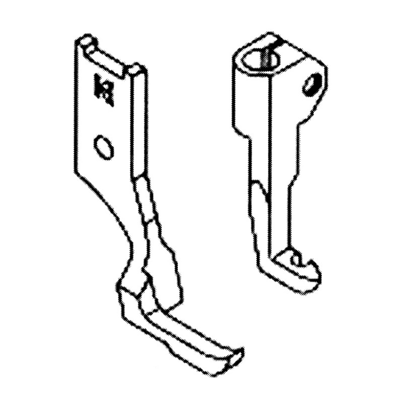 245-S1 Presser Foot + 245-S2 Feeding Foot — Cording Feet Set for Juki 245