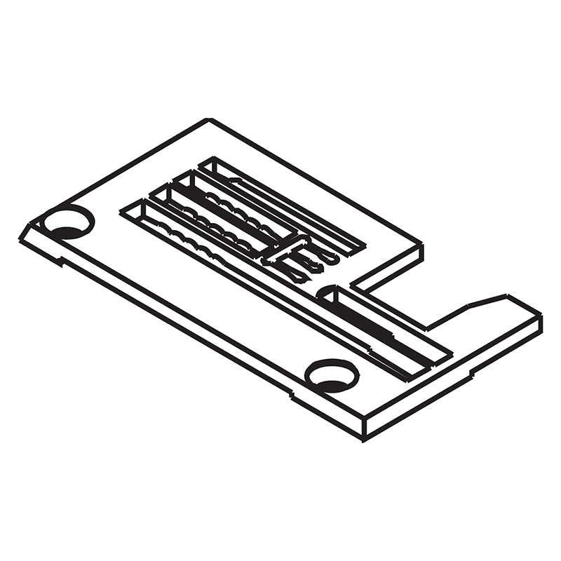 257010B64 Needle Plate — Needle Plate for Pegasus/Brother Coverstitch Machine Suitable for machine: