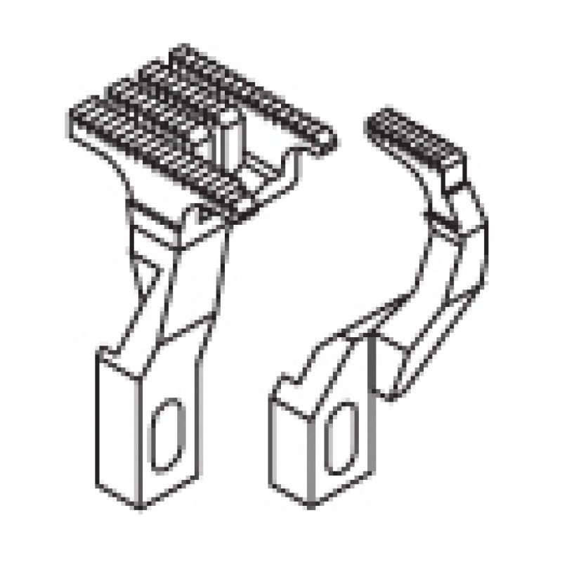 257280-16F Main Feed Dog + 257297-16F Differential Feed Dog — Feed Dog for Pegasus Coverstitch Machine Suitable for machine: