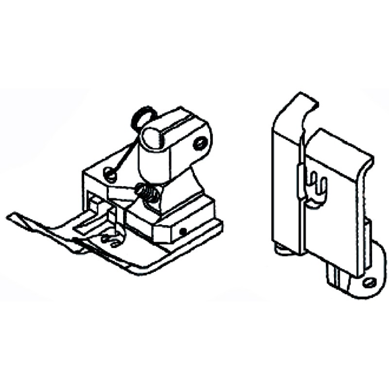 528CK Presser Foot — Presser Foot for Coverstitch Machine Presser Bar Internal Diameter: 6.0mm
