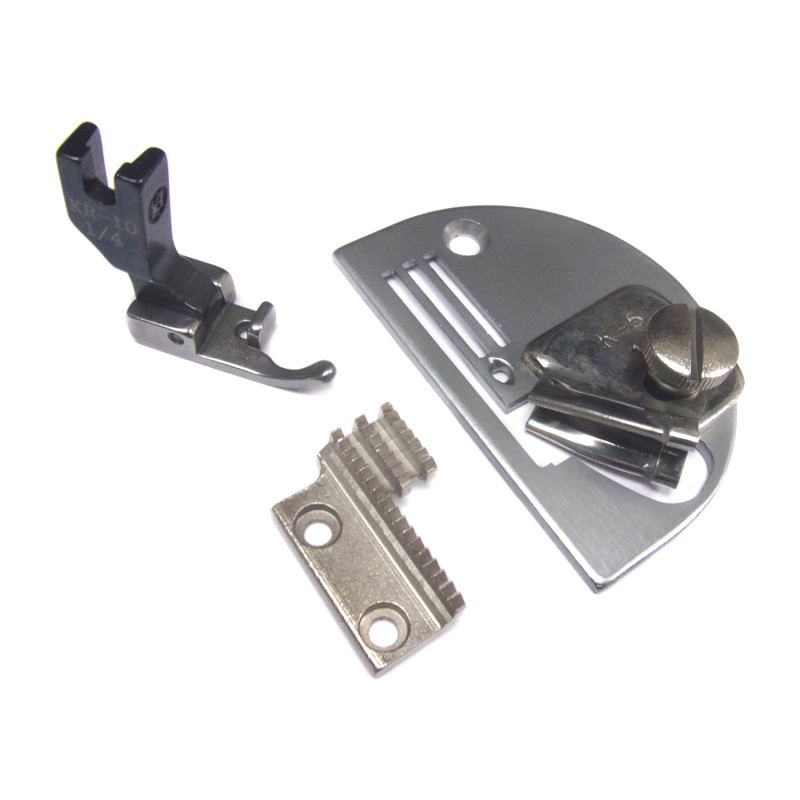 KHF5 Raw Edge Binder with Gauge Set — Raw Edge Binder for Single Needle Lockstitch Machine For thin leather and plastic materials.