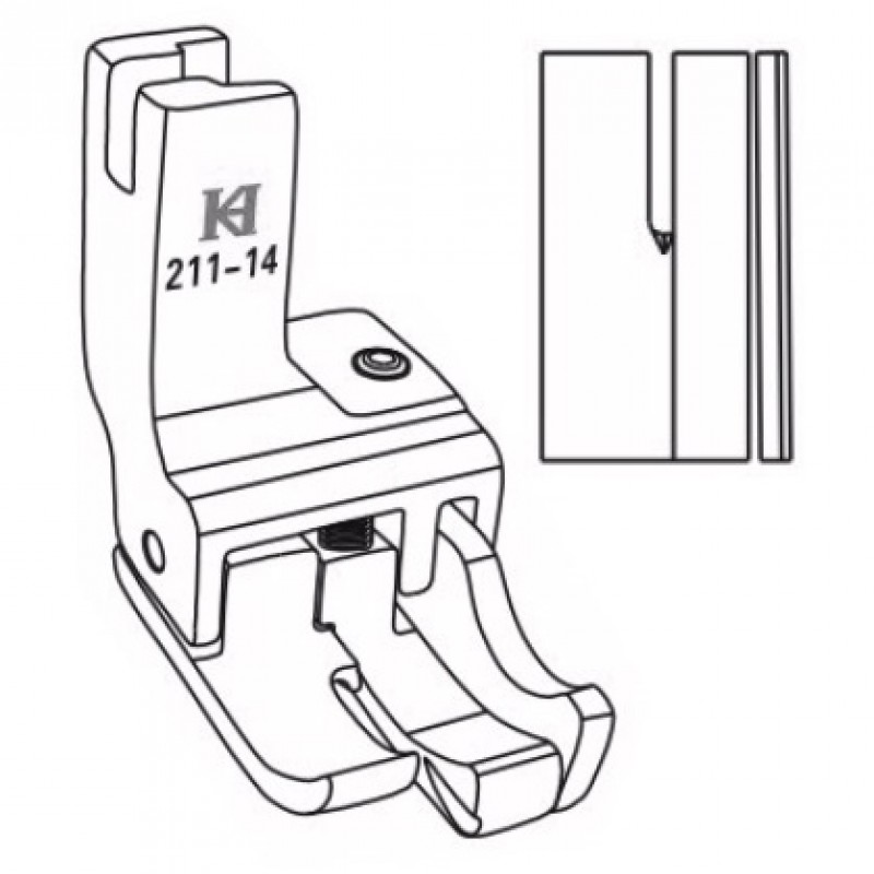 211-14 Dual Compensating Feet — Dual Compensating Feet Enable to obtain 2 different stitching margins without c…
