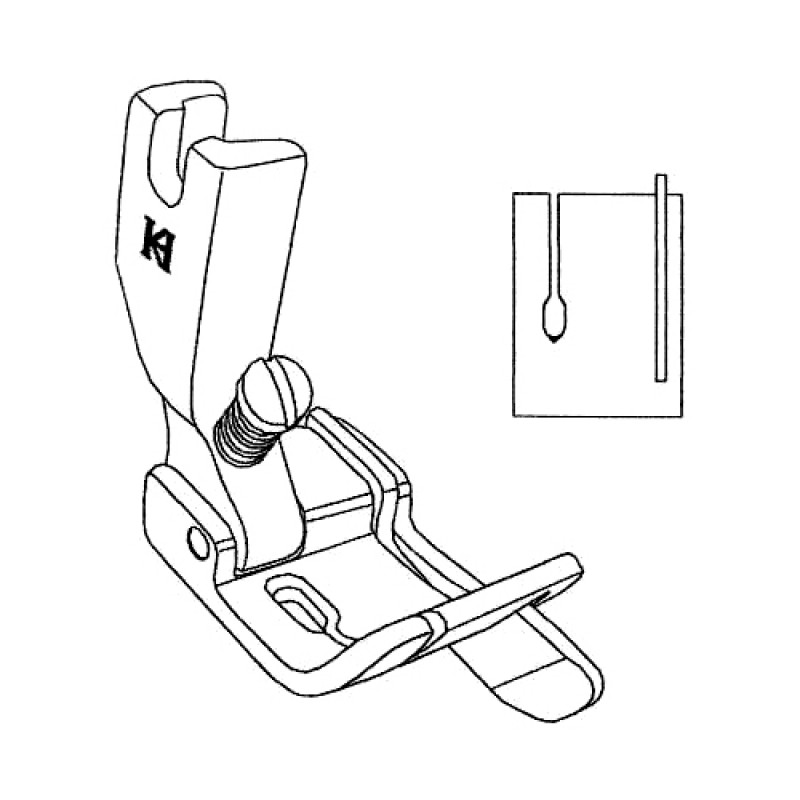 SP-17R Guiding Foot — Presser Foot with Right Spring Guide for Thin/Medium Material *Options: The space between needle hole and right guide