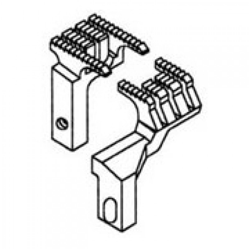 257243-16F Main Feed Dog + 257290-16F Differential Feed Dog — Feed Dog for Pegasus Coverstitch Machine (for 3/4 Needles) Suitable for machine: