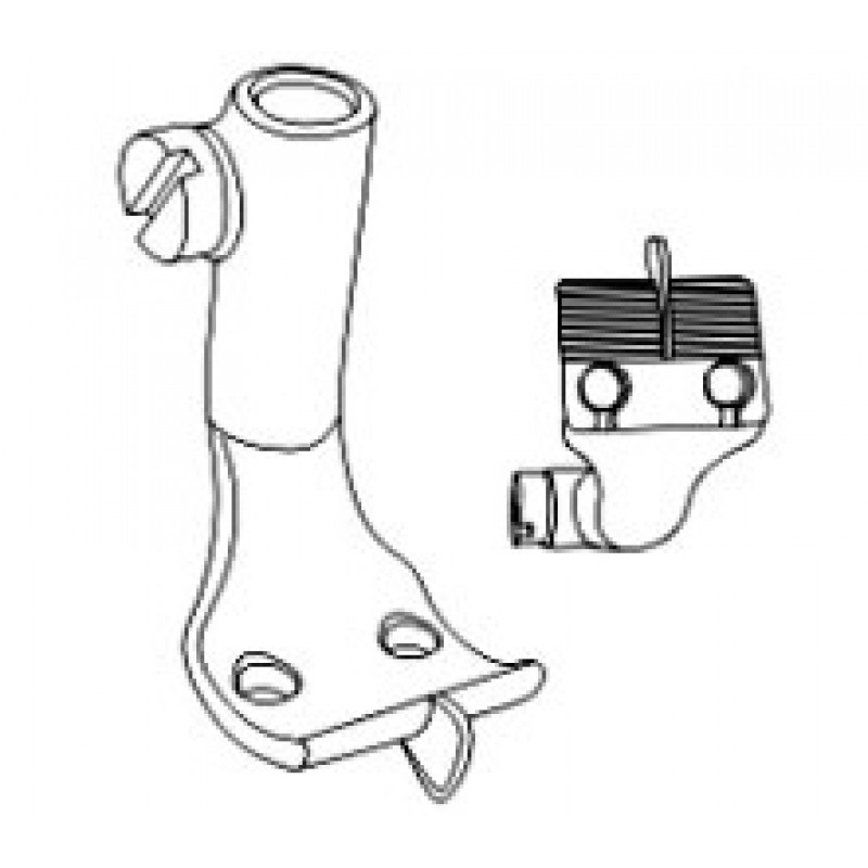 KP269DX Inner Foot — Feeding foot with center guide