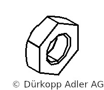 0992 004477 — hexagonal nut