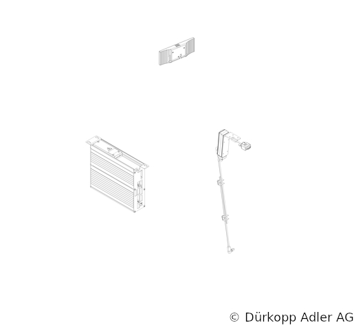 H867-190060 Dürkopp Adler 1-Needle lockstitch flatbed bottom feed, needle feed and alternating foot top feed sewing machine (H867 990013 001)